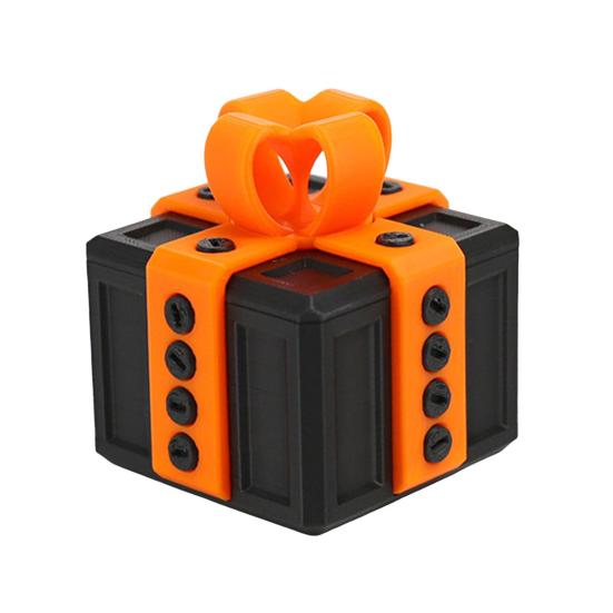3D Printed Annoying Gift Box with Screws Christmas Puzzle Present Box Prank Case Home Office Desktop Decoration Ornament Joke Gag Gift