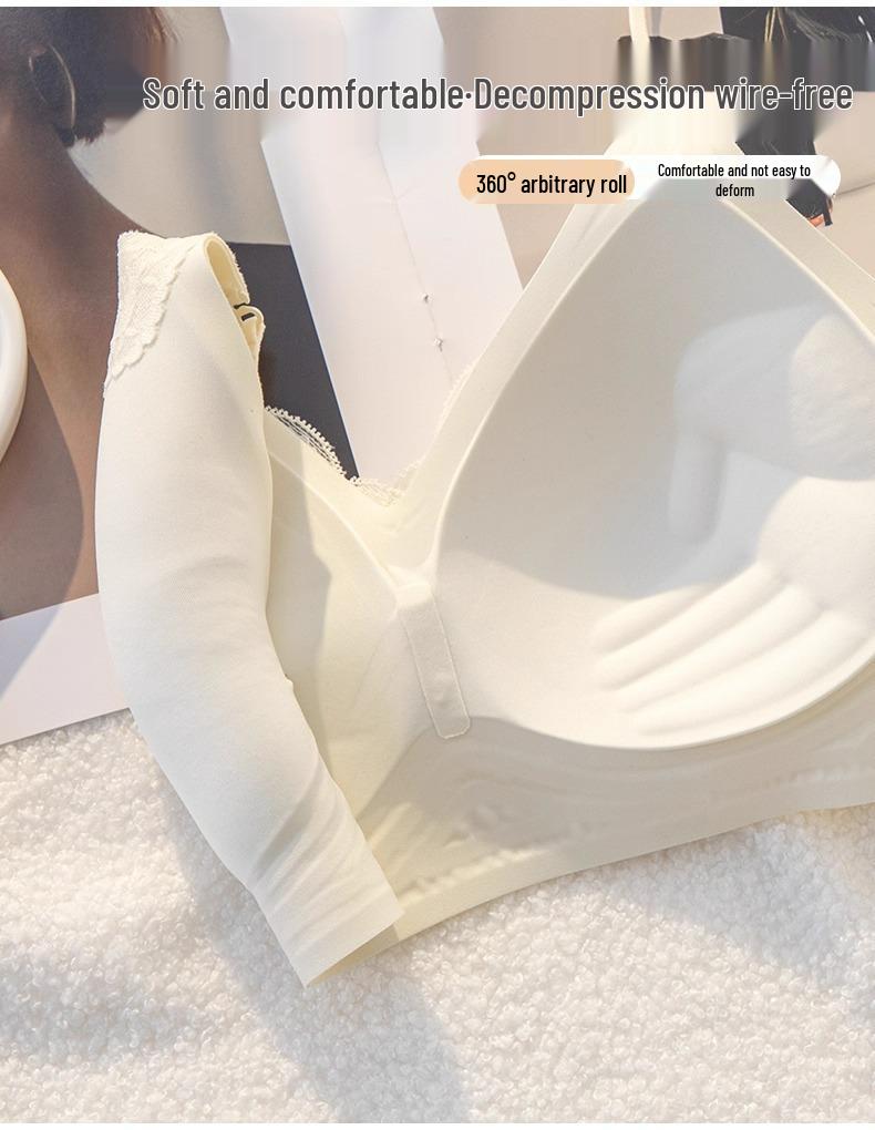 Reggiseno Push-Up Senza Cuciture da Donna - Supporto Invisibile, Scollo a Incrocio sul Collo, Spalline Sottili, Senza Ferretto, Aumento del Seno Piccolo