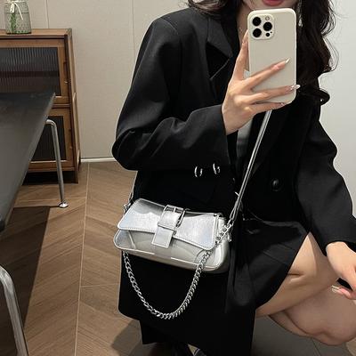 French Niche Small Bag Women's Spring 2025 New High-end Textured Messenger Bag Women's Chain Shoulder Armpit Bag