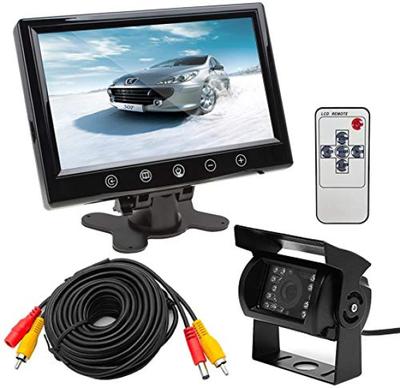 Aizmugurējās kameras komplekts 24V aizmugures sistēmai 9 collu TFT LCD spoguļattēla pārslēgšana bez vadlīnijām kravas automašīnas, komplekts, monitors, attēls/parasta funkcija, KT-DC90