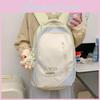 Minimalist Nylon Backpack For Girls And Boys With Letter Embroidery And Padded Shoulder Straps For School And Travel