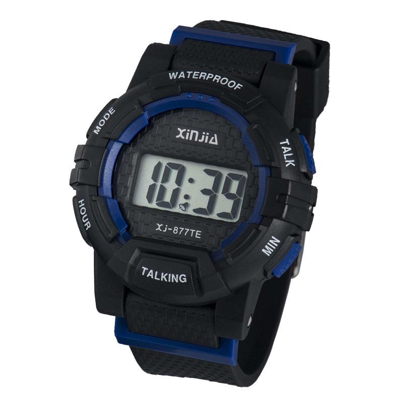 

Waterproof Voice Time-Reporting Watch for Children, Blind, & Elderly - One-Button Time Announcing