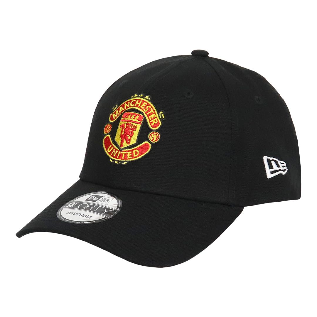 

Футбольная кепка New Era 9FORTY с логотипом футбольного бренда Бейсбольная кепка унисекс для гольфа и улицы Manchester United черная мужская женская [Товар]