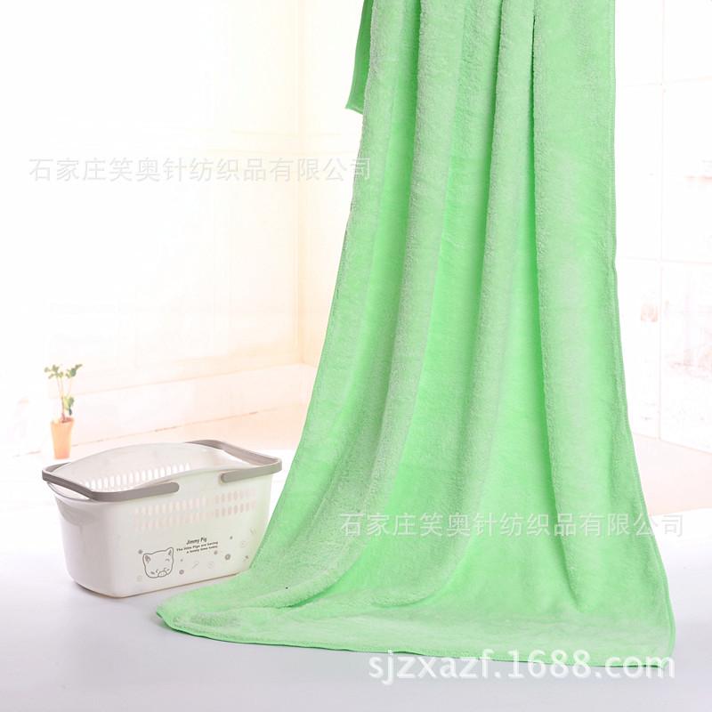 Coral Fleece Soft Absorbent 70 * 140 Bath Towel Long Fleece Thickened Large Towel Large Bath Towel