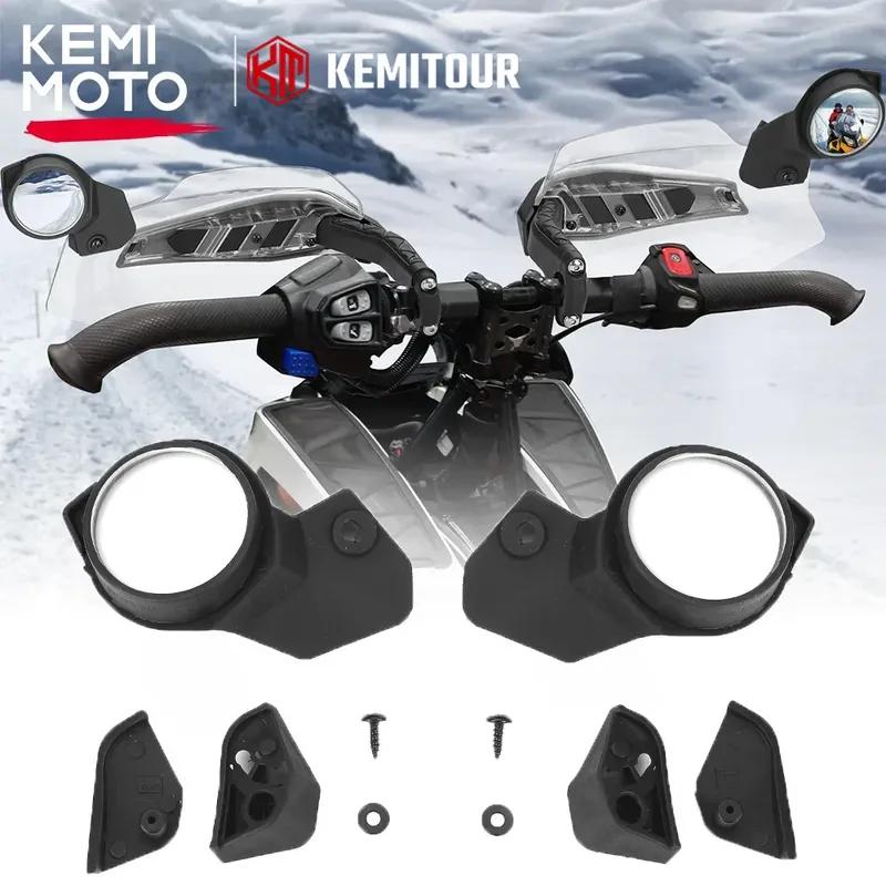 KEMIMOTO Snowmobile Rearview Side Mirrors for Ski-Doo REV Gen5 Neo REV Gen4 XS XM XP XR XU #860200893 Handguard Pivoting Mirror