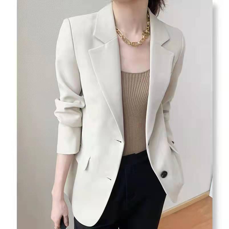 Women's 2024 Autumn Slimming Mid-Length Casual Suit Jacket