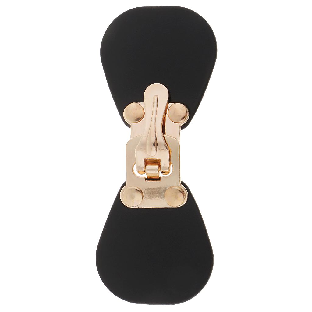 Black PU Leather Alloy Sewing Toggle Button for Bag Closure