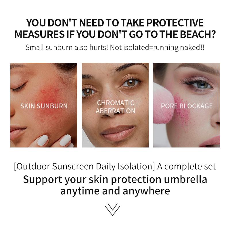 MERCILEN 2 IN 1 Rainbow Isolated + Sunscreen SPF 50+ Concealer Moisturizing Primer Brightening and Contouring