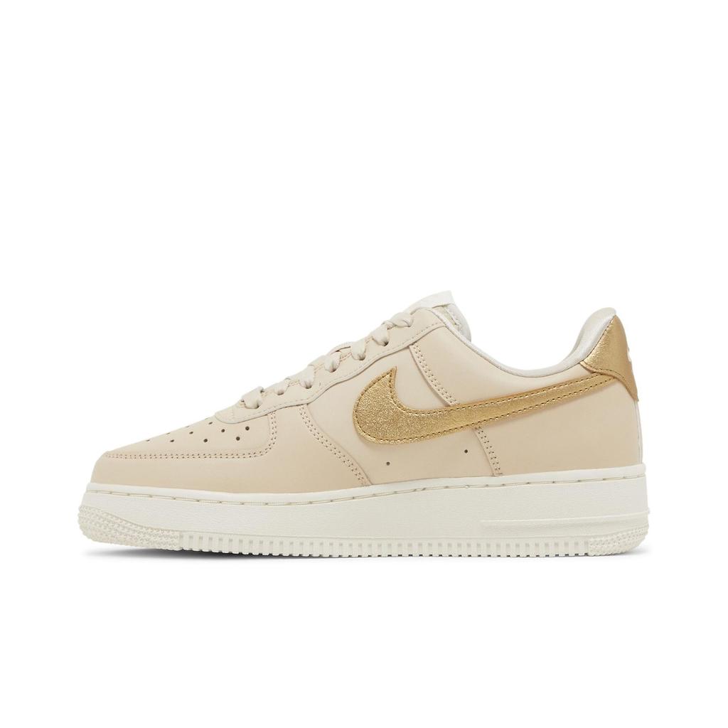 Nike Womens Air Force 1 '07 Essential 'Sanddrift Gold' (women's sizes) Sanddrift / Phantom / Metallic Gold Skateboard Shoes DQ7569 102