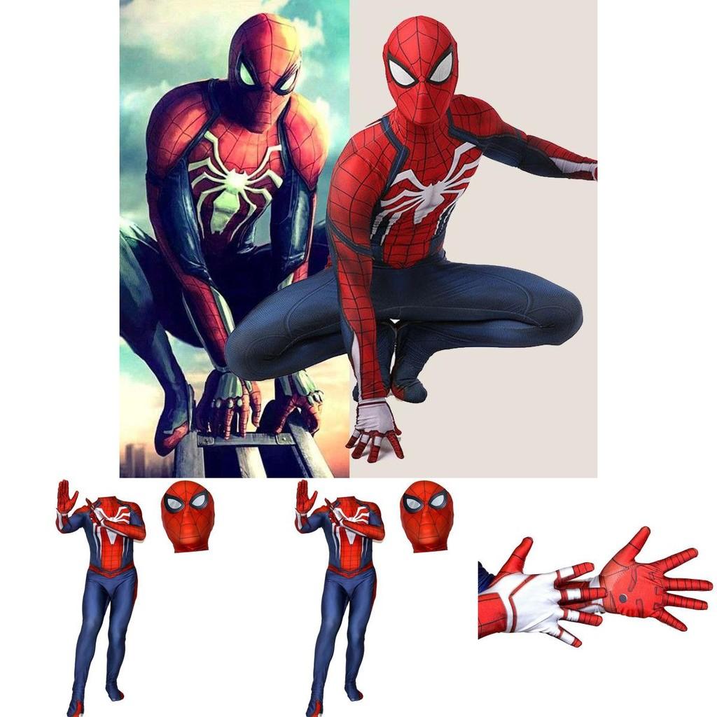 Ps4 Insomniac Spider-man Cosplay Costume 3d Print Adult Kids Spidey Zentai Suit With Exquisite Workmanship And Breathable Lycra Material