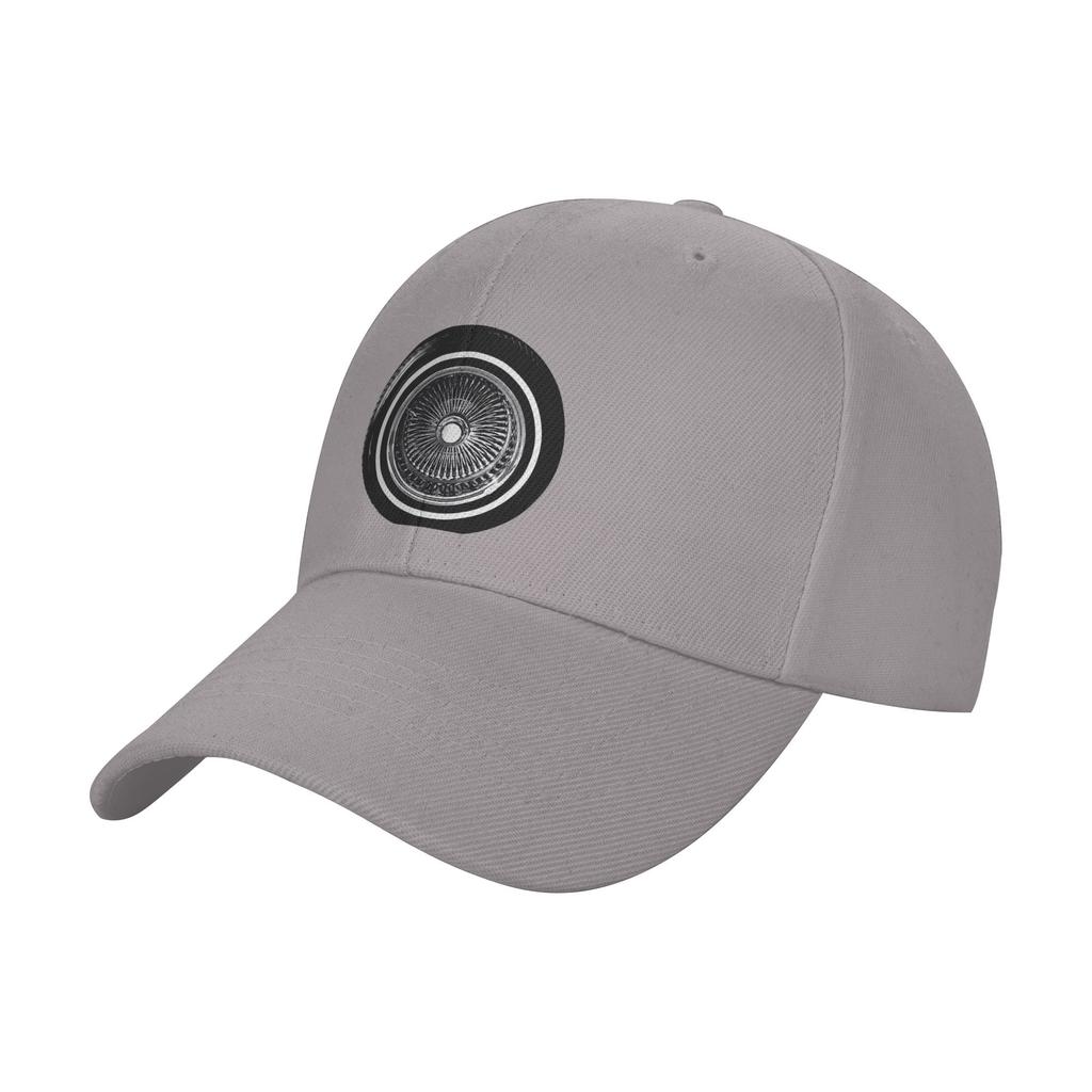 Fashion Lowrider Chrome Rims Wire Wheel Hydraulics Curved Brim Baseball Cap Streetwear Unisexs Hats