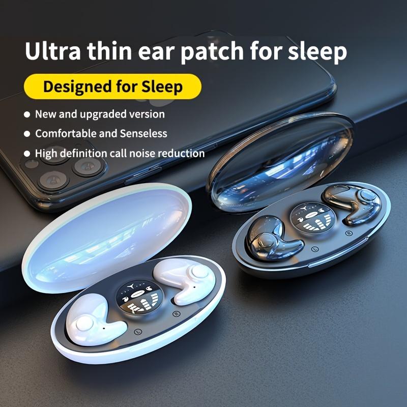 Cuffie Wireless per Dormire - Design Ultrasottile, Riduzione del Rumore a Doppio Microfono, Bassa Latenza, Cuffie In-Ear Sportive con Subwoofer Adatte per i Giochi