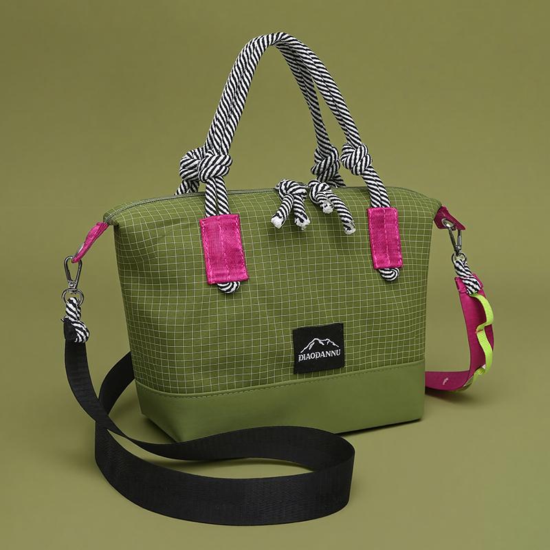Wasserdichte Nylon-Tragetasche für Damen, große Kapazität, Umhänge-Crossbody-Handtasche mit Reißverschluss