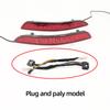 2Pcs For Mazda 3 Mazda3 Axela    Car Rear Fog Lamp LED Rear Bumper Brake Light Dynamic Turn Signal Light Reflector