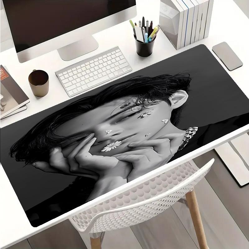 Jin singer2 Mouse Pad - Non-Slip Rubber Base, Smooth Surface for Work,Gaming,Office,And Home Use, Desk Mouse Pad