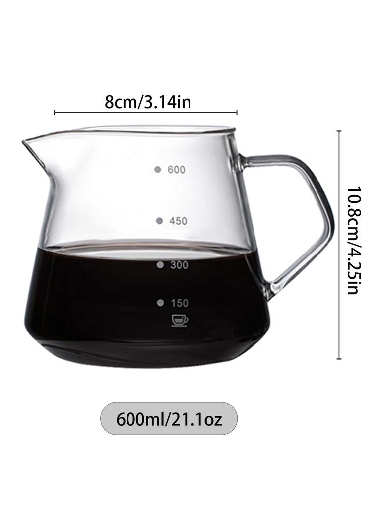 Cafetera de goteo Leeseph, jarra de vidrio con filtro, juego de cafetera de goteo para el hogar o la oficina, 300 ml