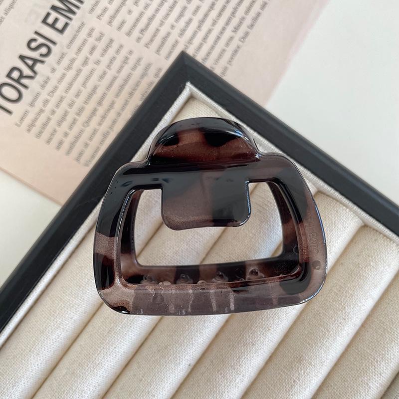 2024 New Style Small Square Claw Clip for Thin Hair - Shark Hairpin for Half Updo Hairstyles.