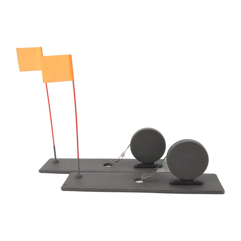 2 szt. Wędka do łowienia pod lodem z automatycznym pływającym, stabilnym, przenośnym znacznikiem flagi do wędkowania pod lodem