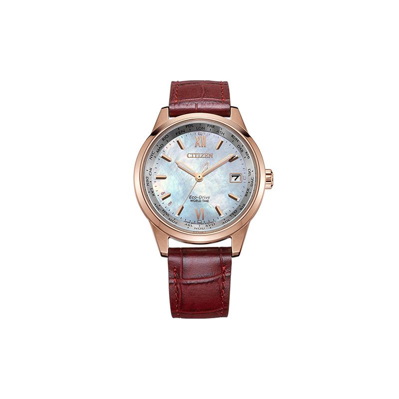 

CITIZEN Eco-Drive Series Perpetual Calendar Natural Fritillary Disk Belt Fashion Solar Quartz Leather Strap Women s Watch Fritillary Dial FC8009-18Y синій