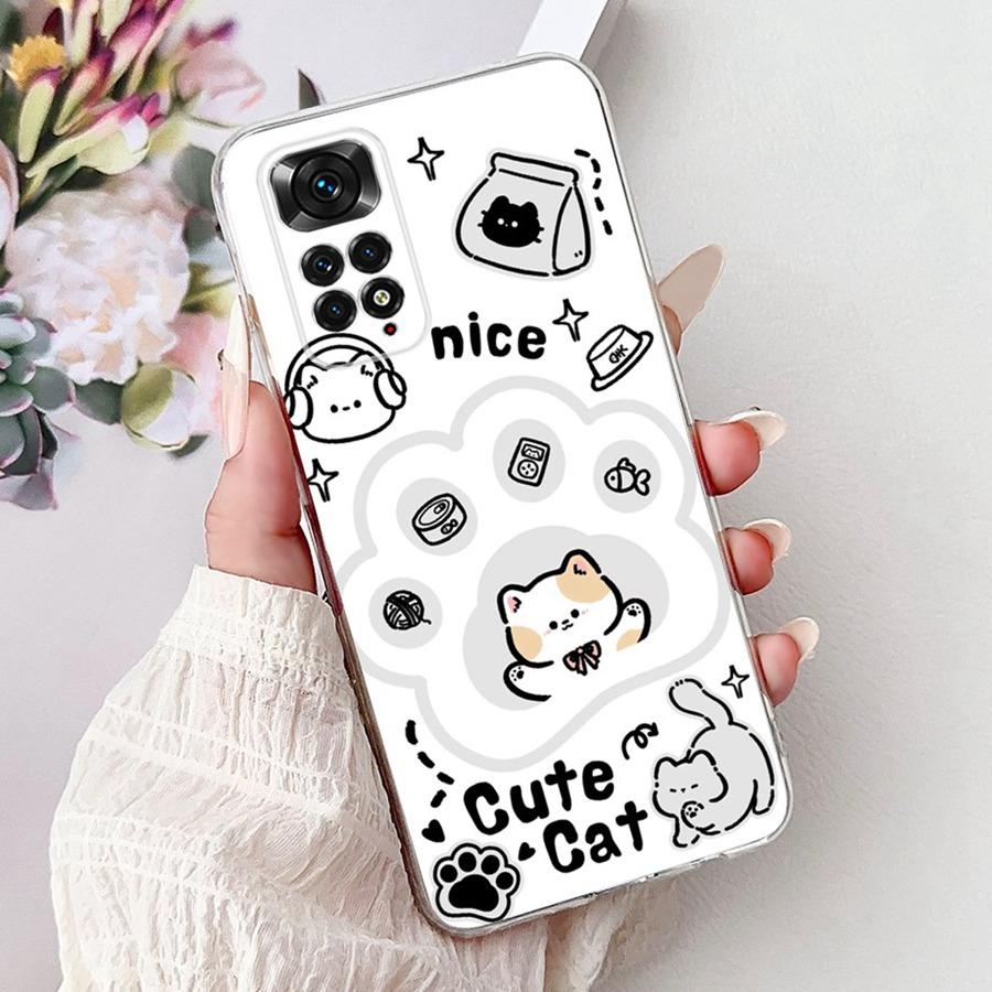 For Xiaomi Redmi Note 11 Pro 4G Global Case Proective Bumper Cartoons Pattern Soft Silicone Capa For Redmi Note 11 11s 4G Cover
