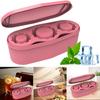 Ice Cube Tray with Lid Silicone Easy Fill and Release Ice Maker Cylinder Ice Mold for Freezer Ice Drink Juice Whiskey Cocktail