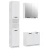 VidaXL Meubles de salle de bain 3 pcs Blanc Bois d'ingénierie 3115876