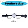 Y4UA Easy Installation US Vehicle 7Pin Blade Socket to EU 7Pin Connector Trailer Light to EU Trailer Light Converter