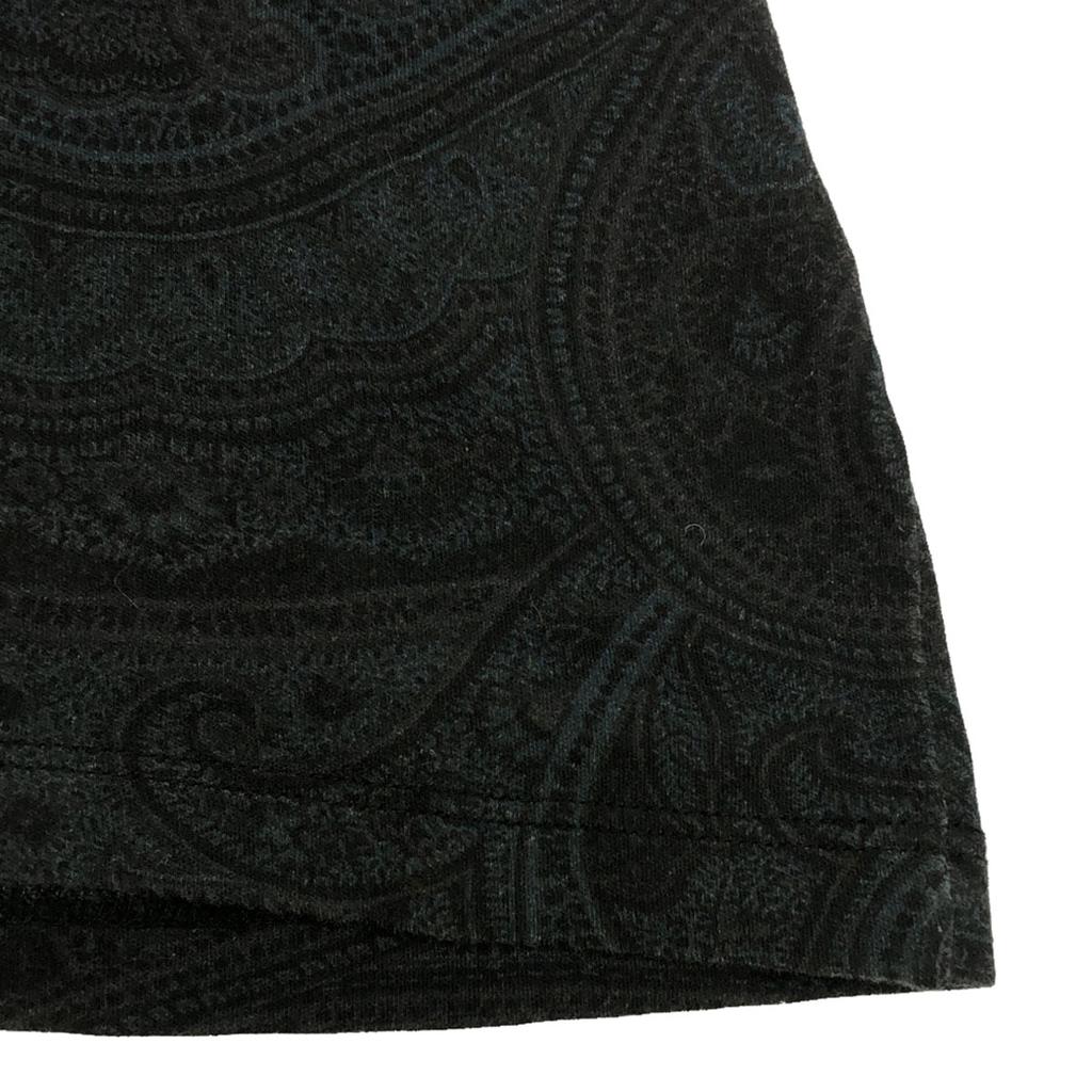 Etro Made In Italy Paisley Long Sleeve V Neck Cut XS Navy System Ron T Men's Used