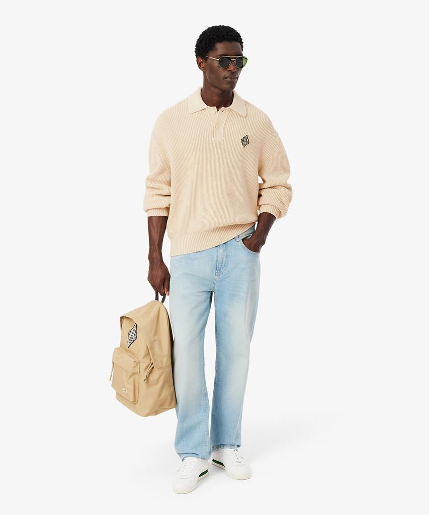 LACOSTE Men'S L Logo Long Sleeve Sweater Polo Ah0612-56G S7G