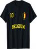 Belgium T-Shirt 10 Belgian Flag Soccer Team Football Shirt