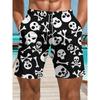 Modische Bequeme Übergröße Kordelzug Locker Lustig Bunt 3D Shorts Herren Kreativ Sommer Freizeit Urlaub Cool Täglich Vielseitige Shorts