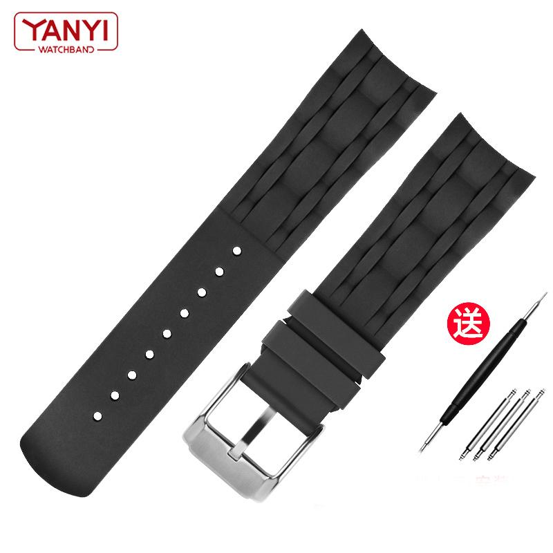 

Фторкаучуковый ремешок для часов 22 мм для tissot T03541016051 ремешок для часов Специальный интерфейс, соответствующий браслету с изогнутым концом, ремешок для браслета 22mm