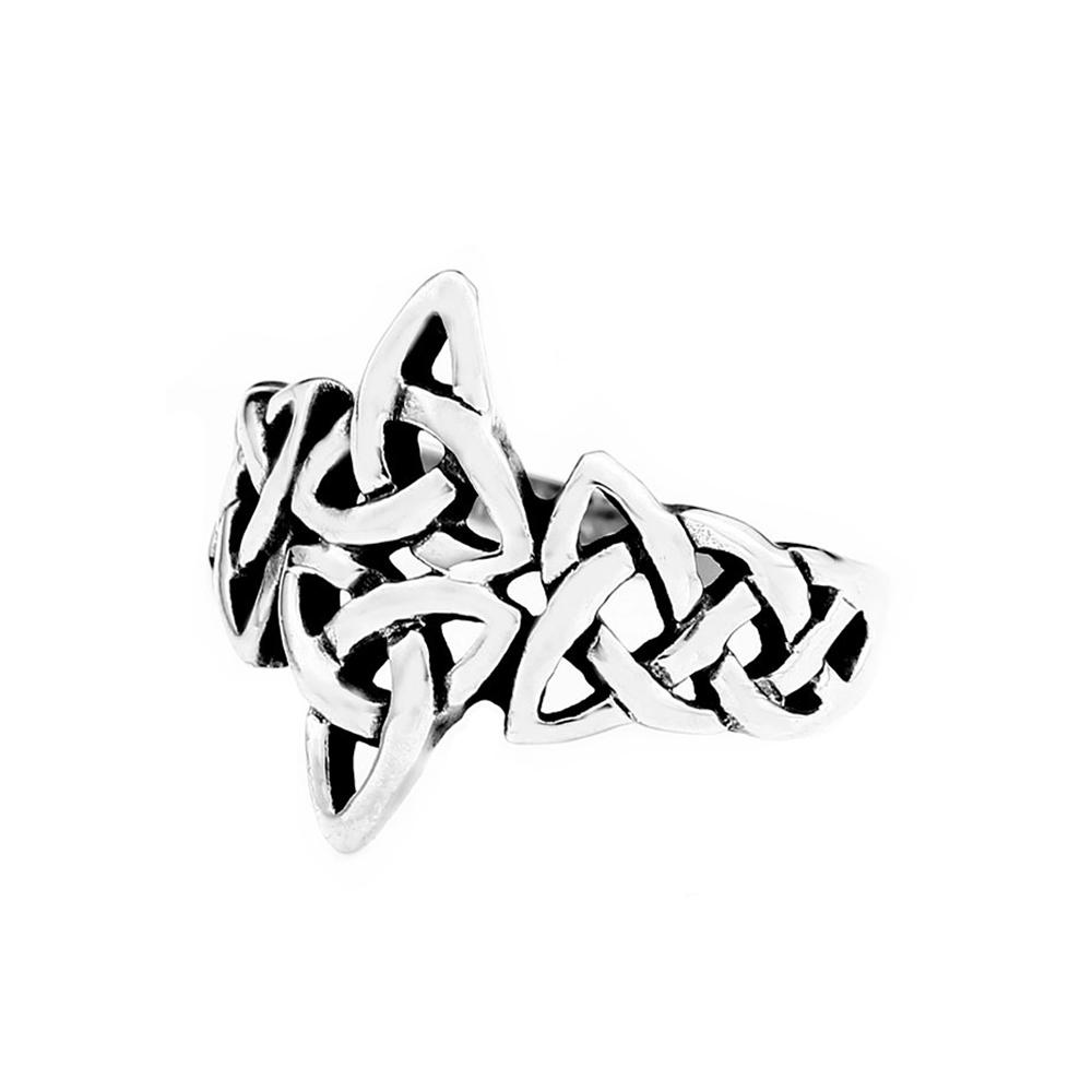 Fashion Simple Viking Celtics Knot Ring for Men Women Punk 316L Stainless Steel Viking Couple Rings Jewelry Gift Dropshipping