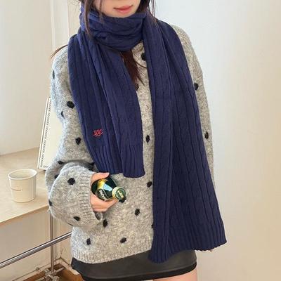Unisex Warm & Cold-Proof Cable Knit Scarf Snood for Autumn/Winter