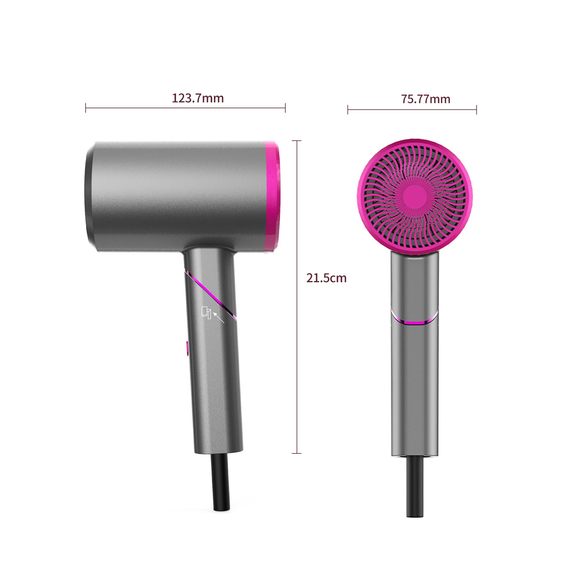 

Портативный складной фен с постоянной температурой и технологией отрицательных ионов EU Standard Plug 220V