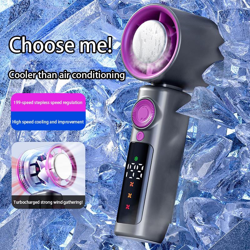 Foldable Handheld Fan Super Mini Turbos Handheld Rechargeable Fan For Outdoor Sports Activities