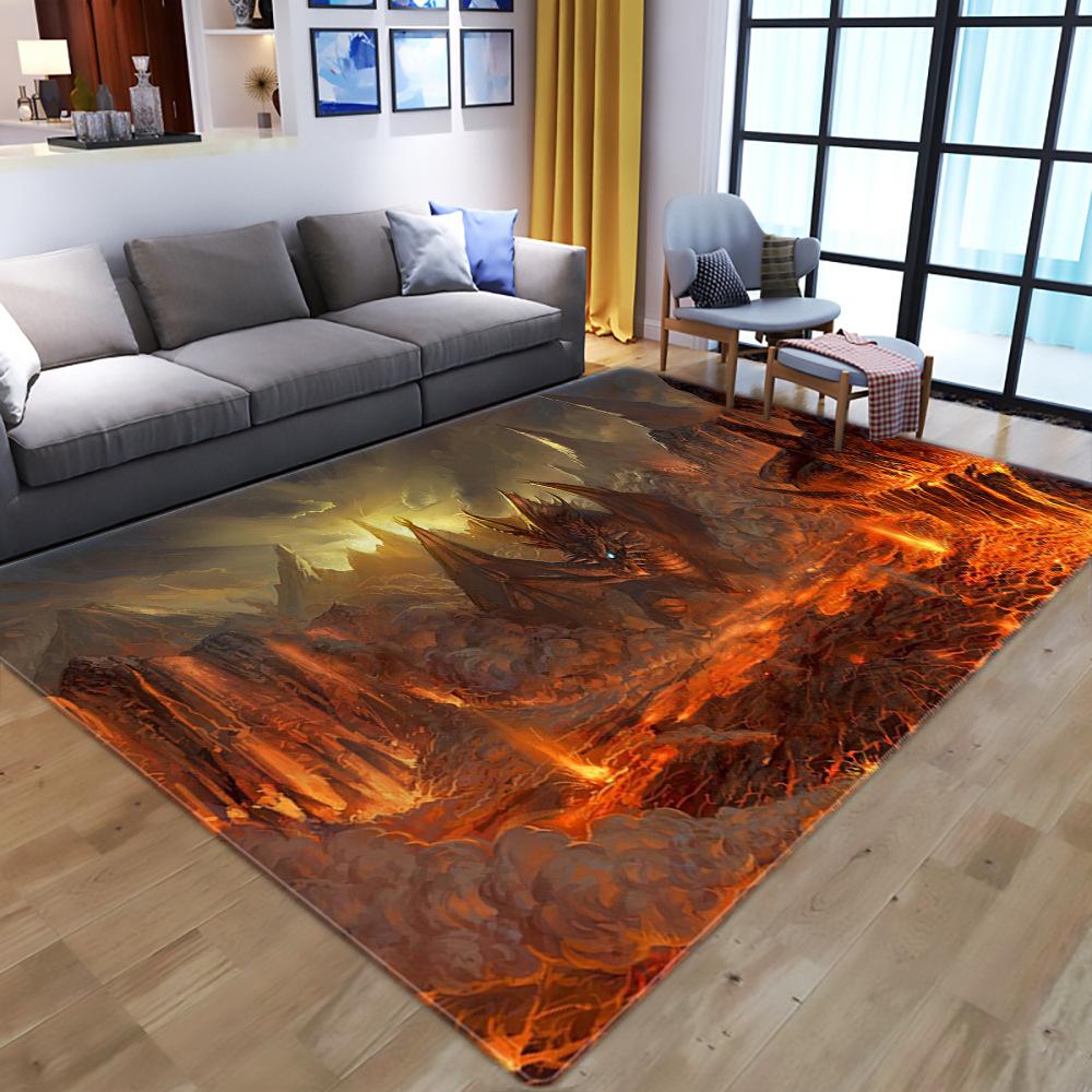 Living Room 3D Printed Carpet Floor Mat Bedroom Carpet Children'S Non-Slip Crawling Carpet Floor Mat