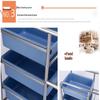 Multi-functional Food Service Cart with Trash Bin