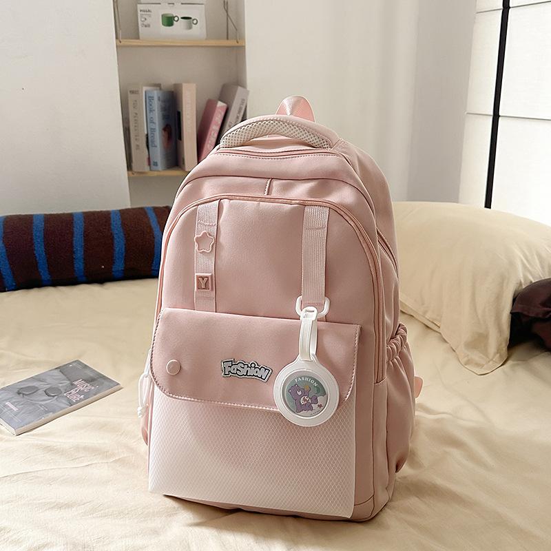 High value, fresh and sweet, candy-colored backpack, lightweight and large-capacity backpack for junior high school students