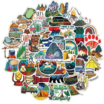 50 New Outdoor Camping Graffiti Stickers Decorate Suitcase Motorcycle Trolley Case Notebook Waterproof Stickers