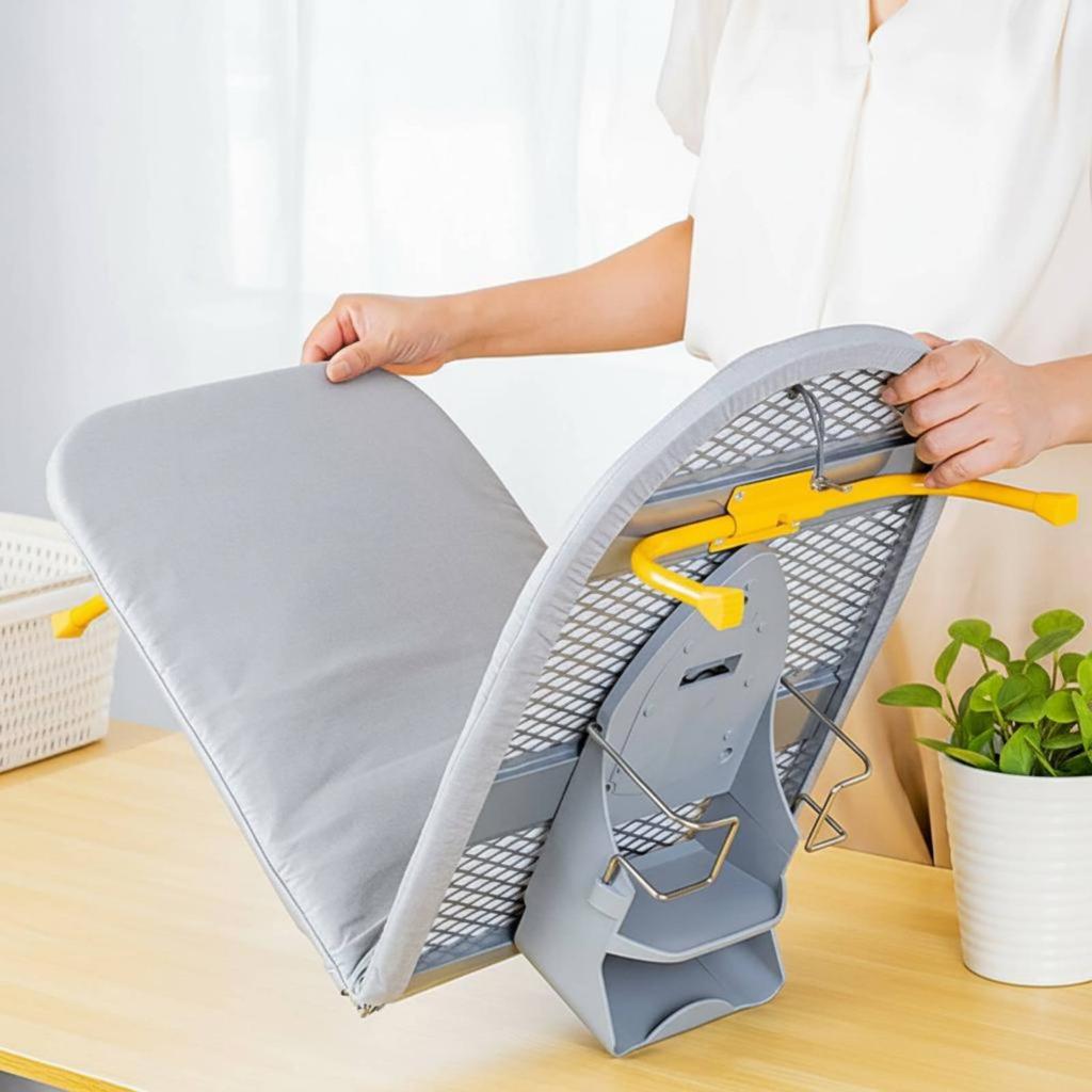 Folding Ironing Board Foldable Tabletop Ironing Board Laundry Item Storage Rack Home Goods Reinforced