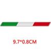 Adesivo Bandeira Italiana Formato Cúpula 3D Tamanho Pequeno Uso Geral