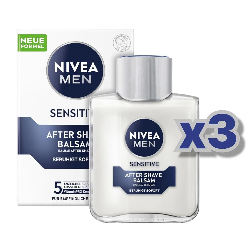 NIVEA MEN Sensitive After Shave Balm 100ml 3 Pieces