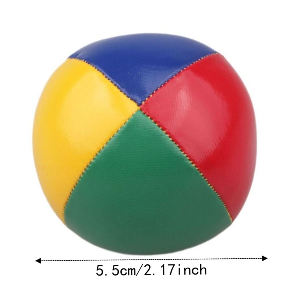 Interactive Toys Juggling Ball PU Leather Circus Ball Portable Clown Juggle Ball  Professionals