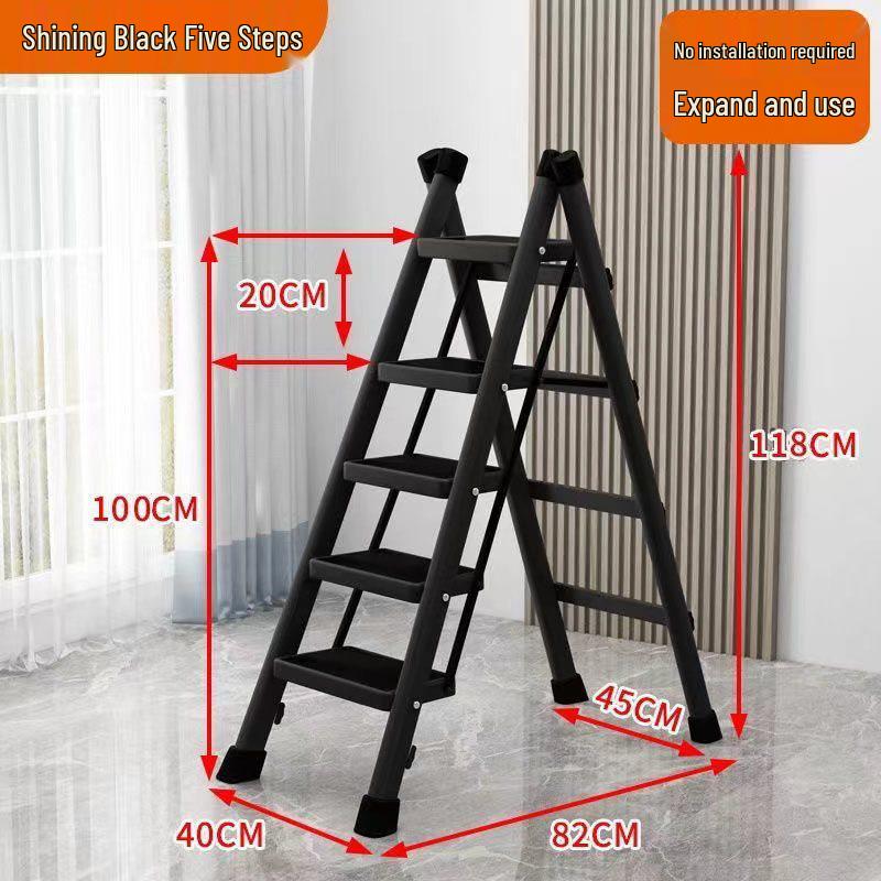 3-Step Telescopic Folding A-Frame Ladder – Lightweight and Multi-Functional Stool