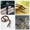 DIY Natürliches Quadratisches Rindslederseil, Handgefertigter Perlenbesetzter Rindslederstreifen 3 mm Breit 3 mm Dick Quadratisches Rindslederseil