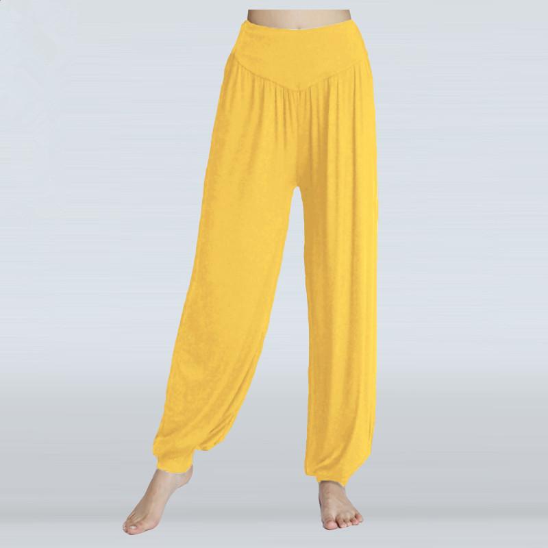 Dance Pants Women's Modal Loose Feet Dancing Wide-Legged Leotards Latin Yoga Practice Long Trousers Soft Home Pants
