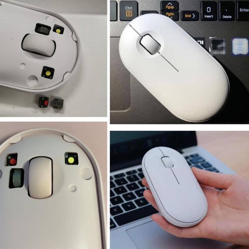 10Pieces Mouse Mute Microswitches 6x6x4.3mm Rectangle Mouse Switches Set For Noise Reduced Operating