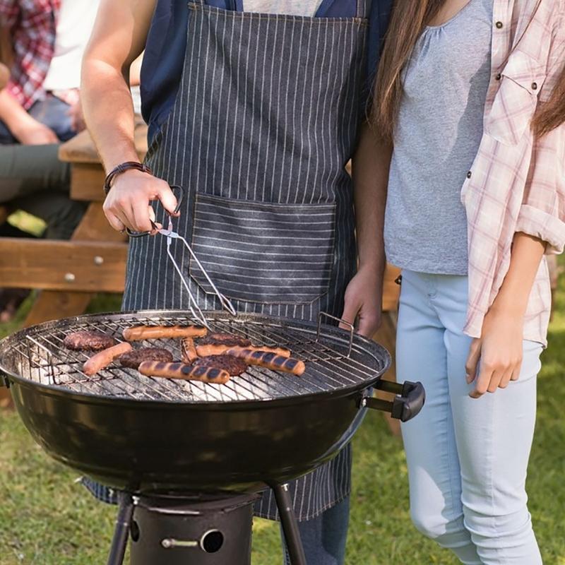 Professional BBQ Grills Brush With Heat Resistant Fabric Scrubber Practical Barbecue Cleaner For Grills Grates