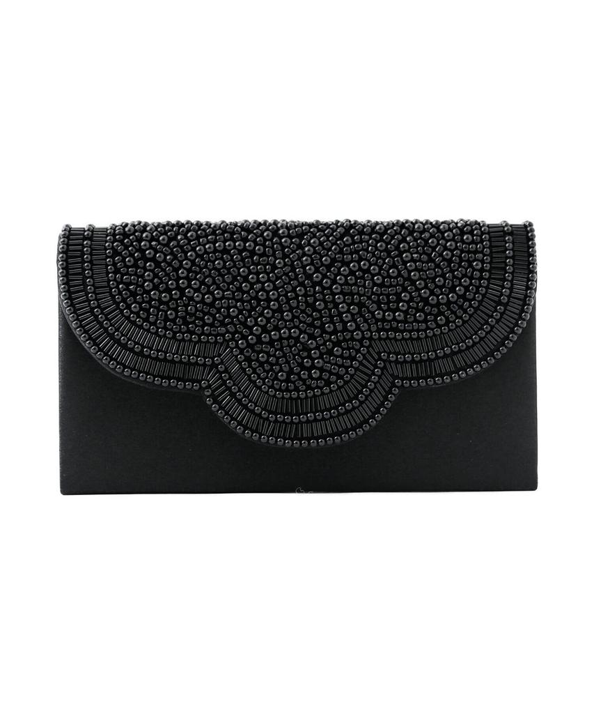 Niana Party Clutch Bag Party Bag Pearl Beads Satin Gold White Black Long Wallet Hand Mini Bag Na0000004199